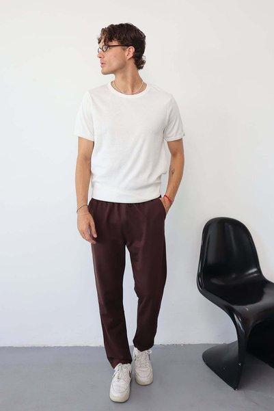 JB John Borners Men's Adjustable Waist Pocket Detailed Straight-Leg Trousers ...