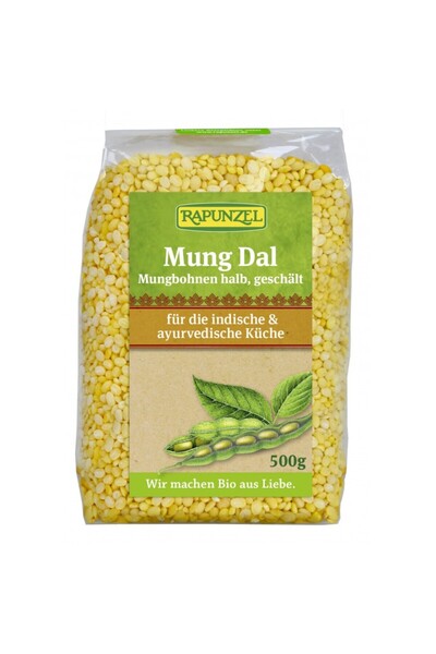 Rapunzel Fasole Mung Decorticată Bio, 500g