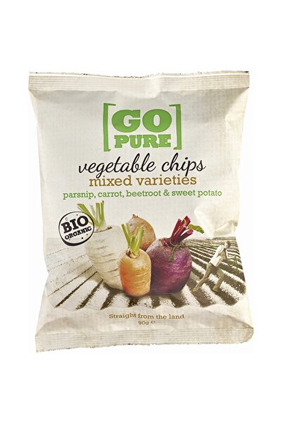 goPure Chipsuri vegetale bio, fără gluten, 90g