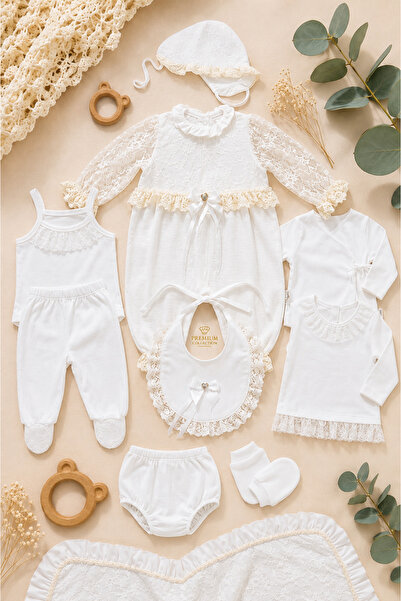 Babyhola Premium Quality Lace Detailed Newborn Baby Girl Gift Boxed Hospital ...