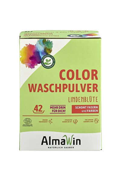 Almawin Detergent pudra pentru rufe colorate cu parfum de flori de tei