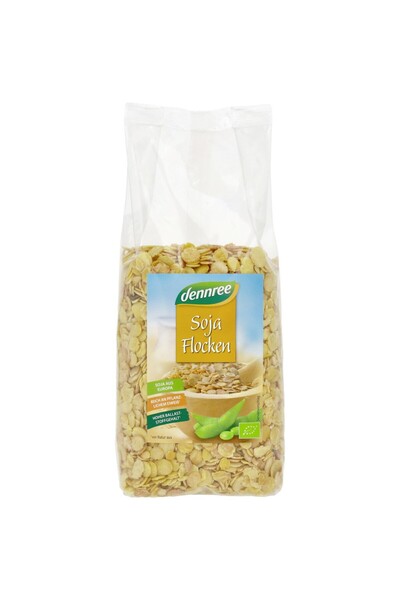Dennree Fulgi de soia bio, 500g