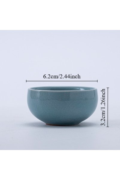 Choice1 teacup A Ge Yao Ceramic Teapot Teacup Manual Chinese Ice Crack Split ...