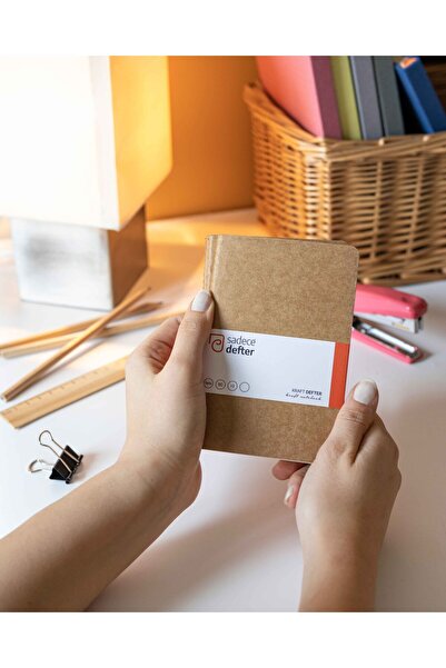 Sadece Defter 3’lü Mini Kraft Defter Çizgisiz Kağıt