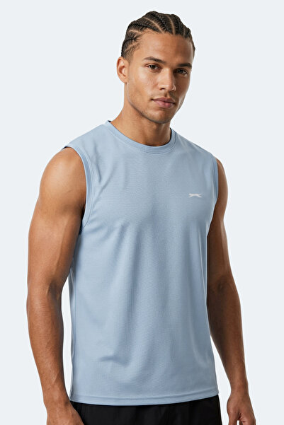 Slazenger HAZZAR I Мъжка тениска без ръкави, светлосиня