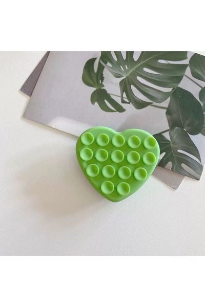 EDELFU Popsocket VANTUZLU KALP ŞEKİLLİ Telefon Tutucu, Yapıştırmalı Silikon Y...