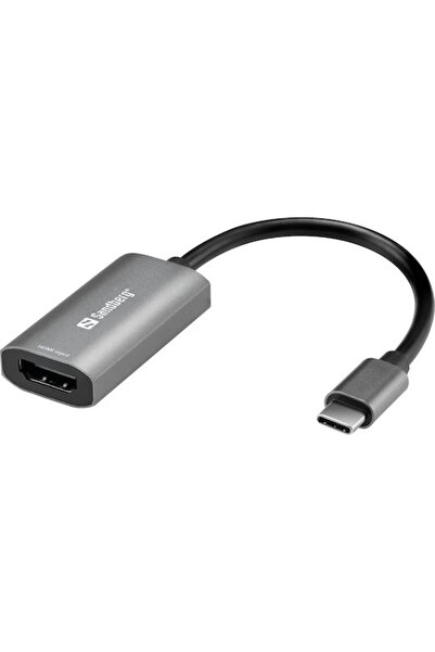 Sandberg Μετατροπέας USB-C αρσενικό σε HDMI θηλυκό Γκρι 1 τεμάχιο 136-36