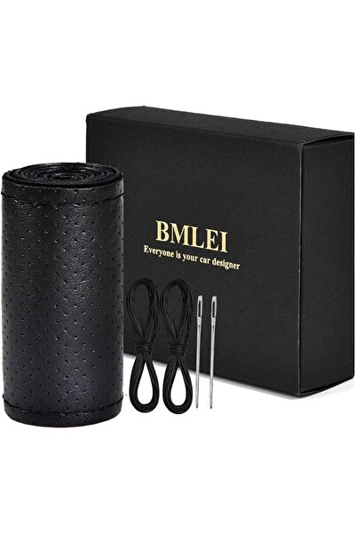 bmlei Top Genuine Leather Steering Wheel Cover with Anti-Slip Design, Soft Pa...