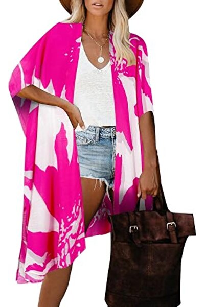 Moss Rose Women's Beach Cover up Swimsuit Kimono Cardigan with Bohemian Flora...