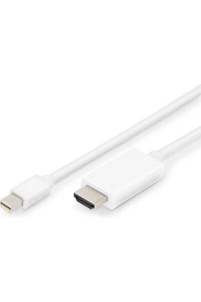 Digitus Καλώδιο mini DisplayPort αρσενικό - HDMI αρσενικό 2μ Λευκό (AK-340304...