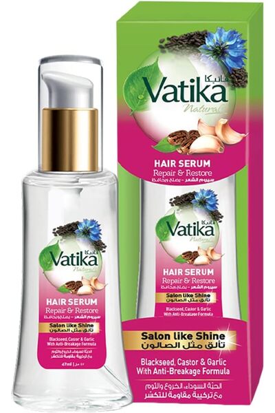 Vatika Ayurveda Vatika Naturals Heat Protect Hair Serum 47ml | Salon like Shi...