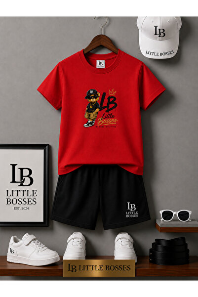 LB little bosses Summer Shorts T-Shirt Unisex (Patron Bear)
