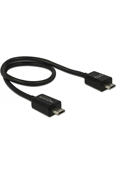 DELOCK Καλώδιο USB 2.0 σε micro USB, κανονικό, 0,3μ (83570)