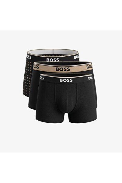 BOSS 3'lü Power Design Erkek Bej Boxer