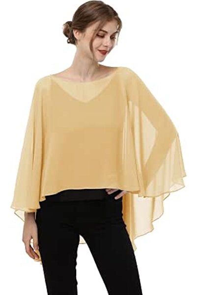 GENERAL Womens Pashmina Shawl Chiffoncape-plus