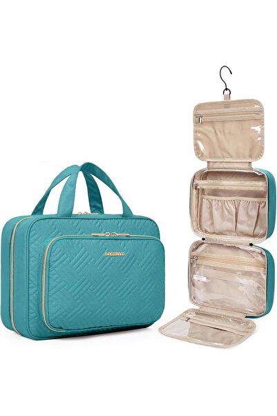 BAGSMART Toiletry Bag Hanging Travel Makeup Organizer with TSA Approved Trans...