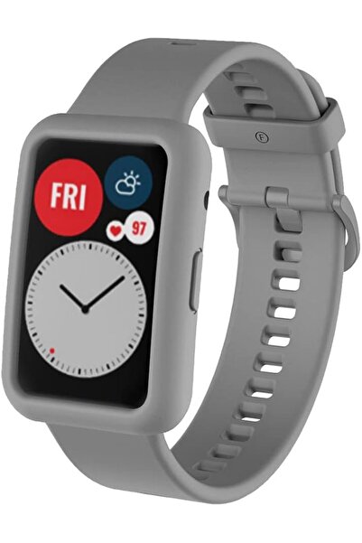 GENERAL Compatible with Huawei Watch Fit Silicone Smart Watch Strap + Protect...