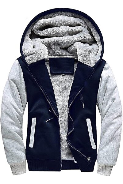 GENERAL AOTORR Men's Hoodies Full Zip Fleece Jacket Coat Winter Warm Oversize...