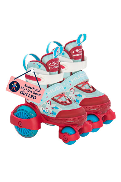 HUDORA Roller skate My First Quad LED,Gr. 30-33