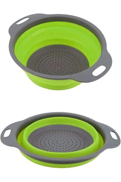 O Ozone 2 in 1 Foldable Silicone Kitchen Strainer [ Rice Strainer, Pasta Stra...