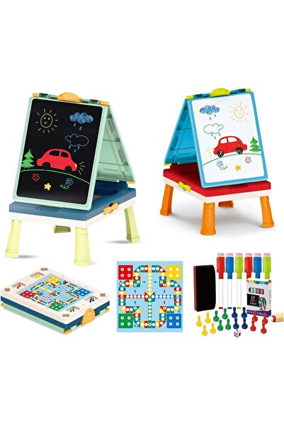 Arabest Kids Art Easel,Whiteboard & Chalkboard All-in-One,with 32 Accessories...
