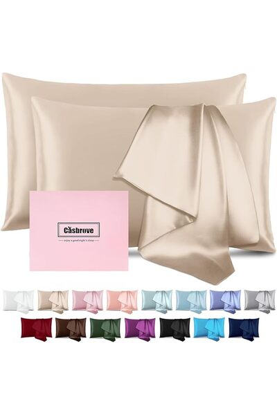 GENERAL Silk Pillowcase for Hair and Skin Mulberry Silk Pillowcase Soft Breat...