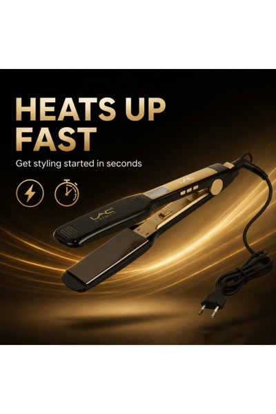 Generic Brand Professional Hair Flat Iron with Wide Titanium Plates, LCD Temp...