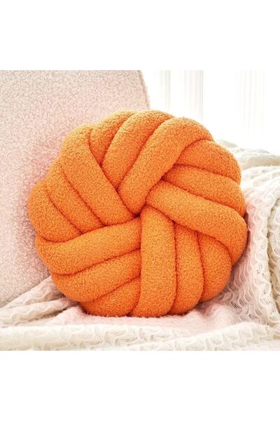 Uvvyui Knot Pillows, 14 Inch Decorative Throw Pillows Round Pillows Cushion, ...