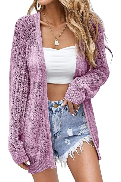 GENERAL XuBa Women's Summer, Light Thin Crochet Long Sleeve Beach Cardigan Co...