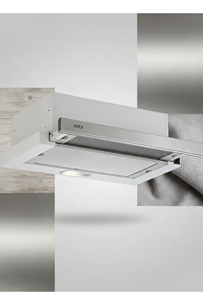 AĞBABA ESTY ASPİRATÖR SÜRGÜLÜ INOX - 60cm - 500 (m³/h)