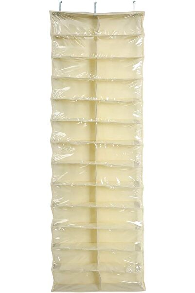 GENERAL 26 Pocket Shoe Organizer, Crystal Clear over the Door Hanging Closets...