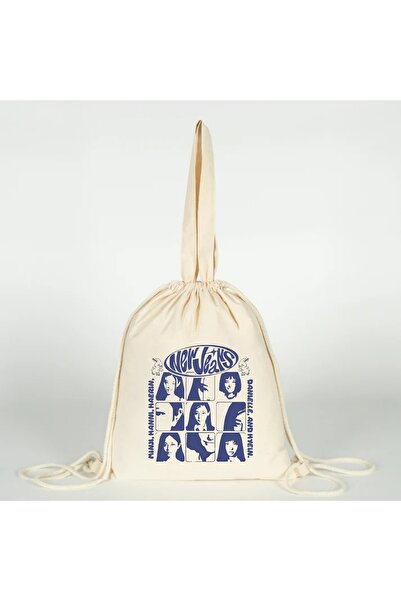 Generic Brand New Jeans K-Pop Printed Versatile Drawstring Cloth Bag 35X40 fo...