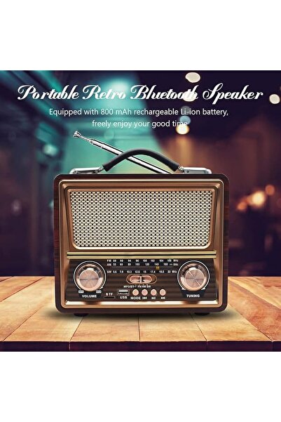 Generic QuantumG - Classic Vintage Retro Style Portable AM/FM/SW Radio Blueto...