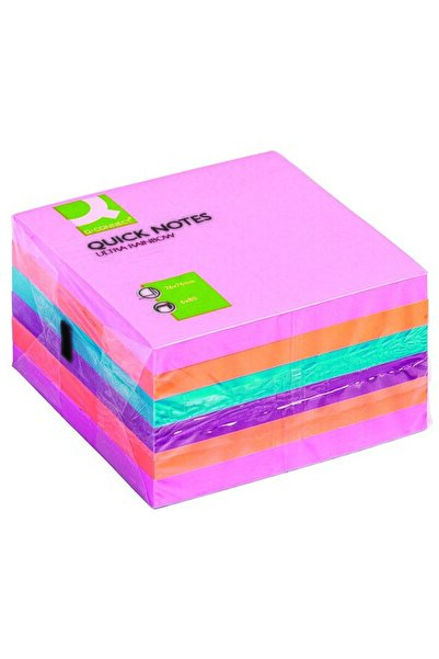 MC Micostore Cub notite adezive Q-CONNECT 76 x 76 mm 480 file culori mixate