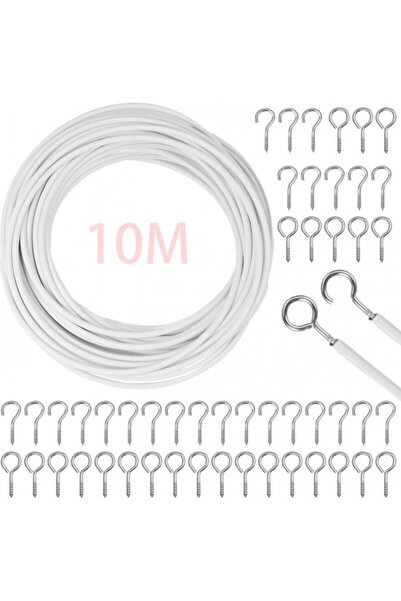 Morvena Picks Sârmă spirală pentru perdele, Arc de tensionare, 10M, Set sârmă...