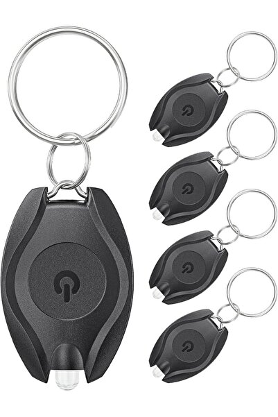 AZONEE 5 Pack LED Flashlight Keychain, , Mini Keychain Light 14 Lumen Portabl...