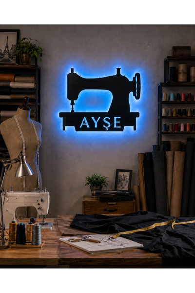 Şenşakrak Dikiş Makinesi Tasarımlı İsimli Terzi Atölyesi Dekoru