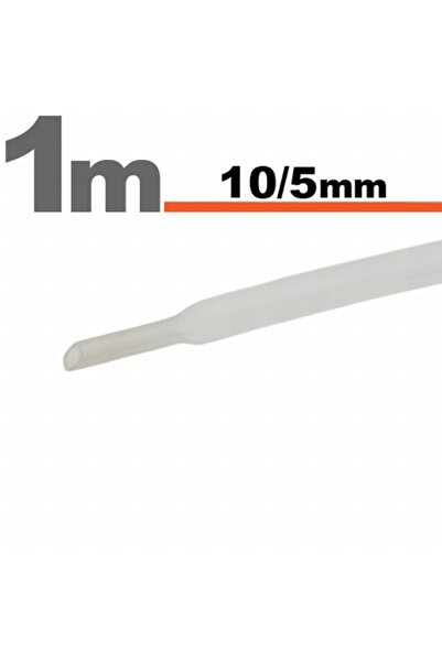 Alista Home Transparent Heat Shrink Tube 10 / 5 mm, Cable Insulation Tube, 10...
