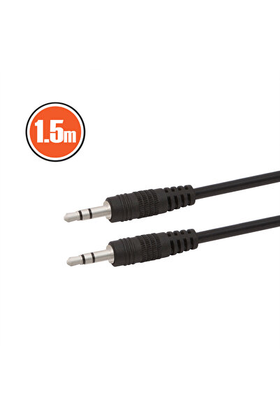 Alista Home Cablu audio jack 3.5 mm la jack 3.5 mm, 1.5m, negru, audio auxili...
