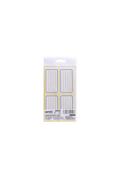 MC Micostore Etichete scolare albe Spree 10x14 40set