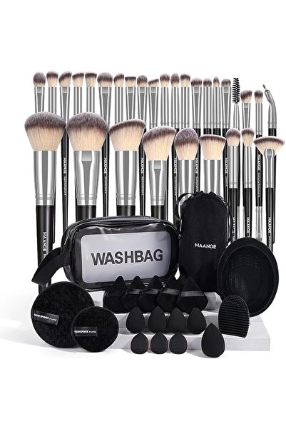 MAANGE Make Up Brush 30 Pieces Premium Synthetic Makeup Brush Set Professiona...