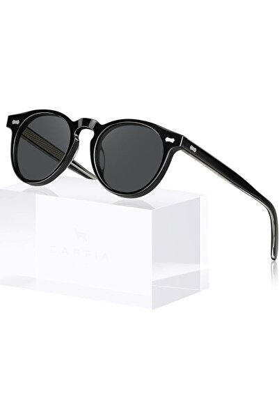 CARFIA Retro Acetate Polarized Sunglasses for Men UV Protection, Fashion Vint...