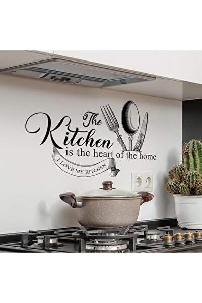 Runtoo Kitchen is The Heart of The Home Wall Decal Food Lettering Quotes Sayi...