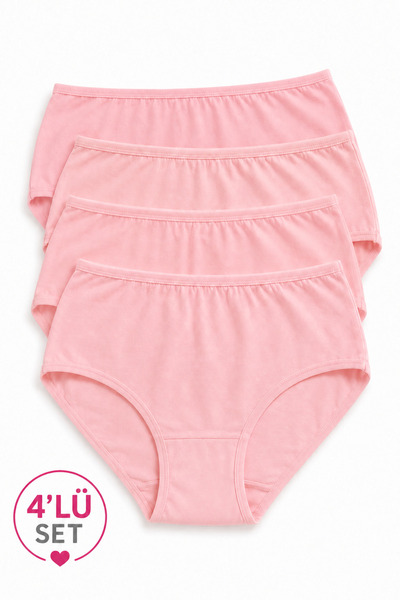 İpeksi Collection 100% Cotton High Waist Daily Panties 4-Pack