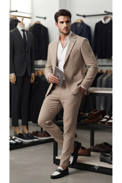 MY DEDE Vizon Slim Fit Dar Kesim Jogger/Spor Takım Elbise