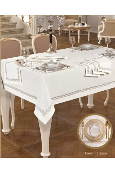 CB.B. TÜRK İŞİ HOME Matilda American Service Cream-Silvery 10 Piece 160 × 260...