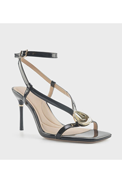 Nine West Plain Black Women Sandals