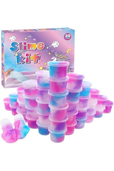 Beauenty Starry Sky Galaxy Slime Kit for Kids,Pretty Stretchy & Non-Sticky to...