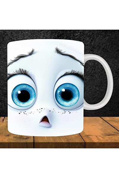 Generic Surprised 3D Mug Face - Funny Cartoon Expression Mug - 11 Oz Coffee M...
