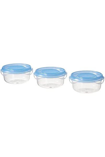 Generic PRUTA Food Container, Transparent/Blue 70 ml Pack of 3